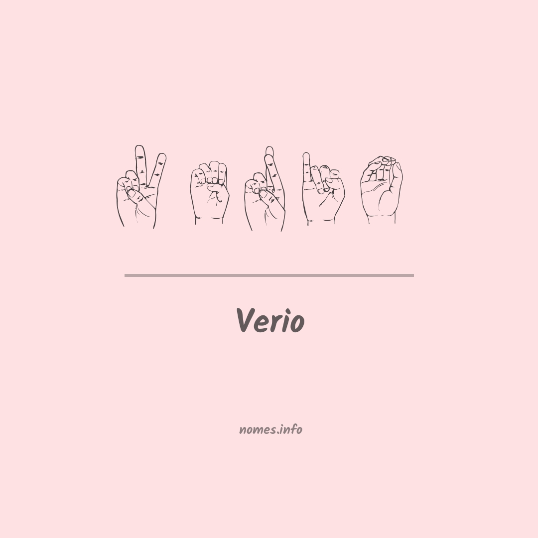 Verio em Libras