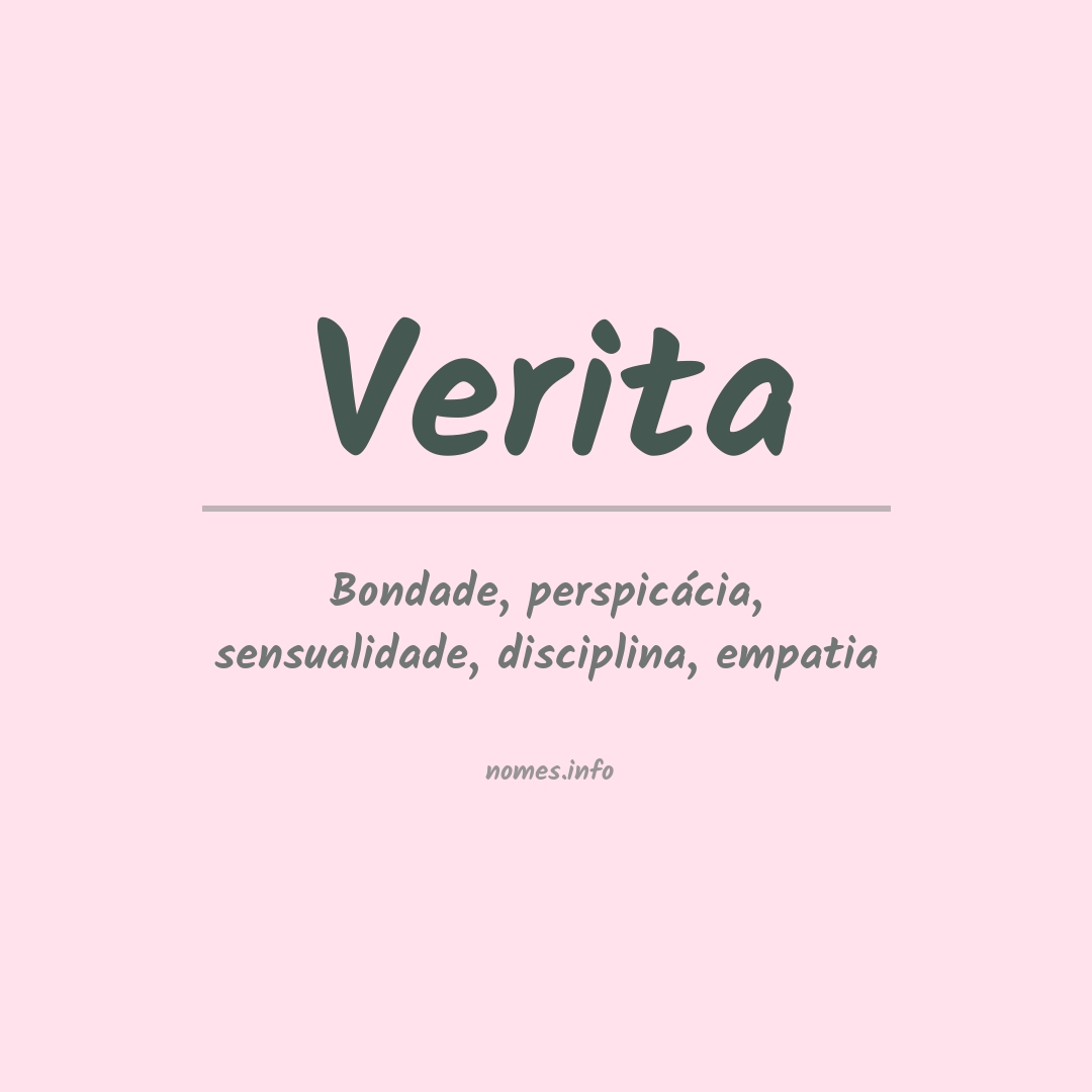 Significado do nome Verita