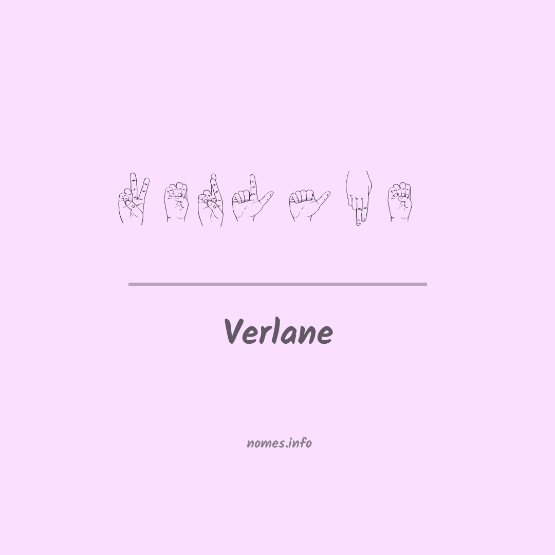 Verlane em Libras