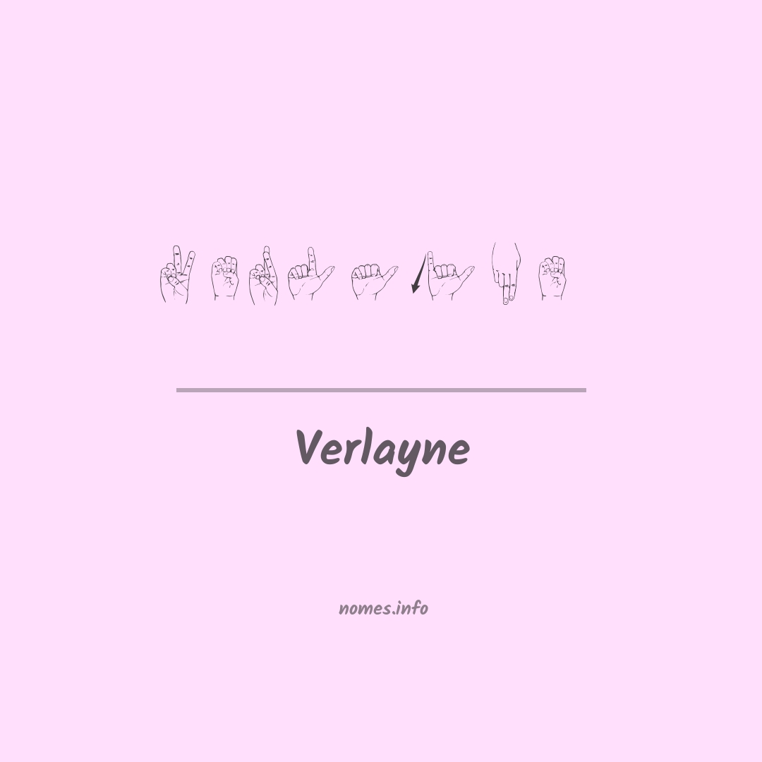 Verlayne em Libras