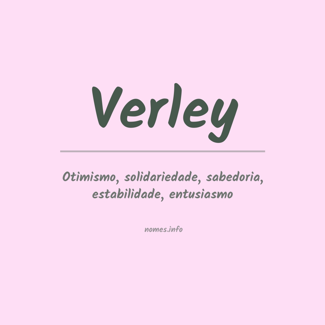 Significado do nome Verley