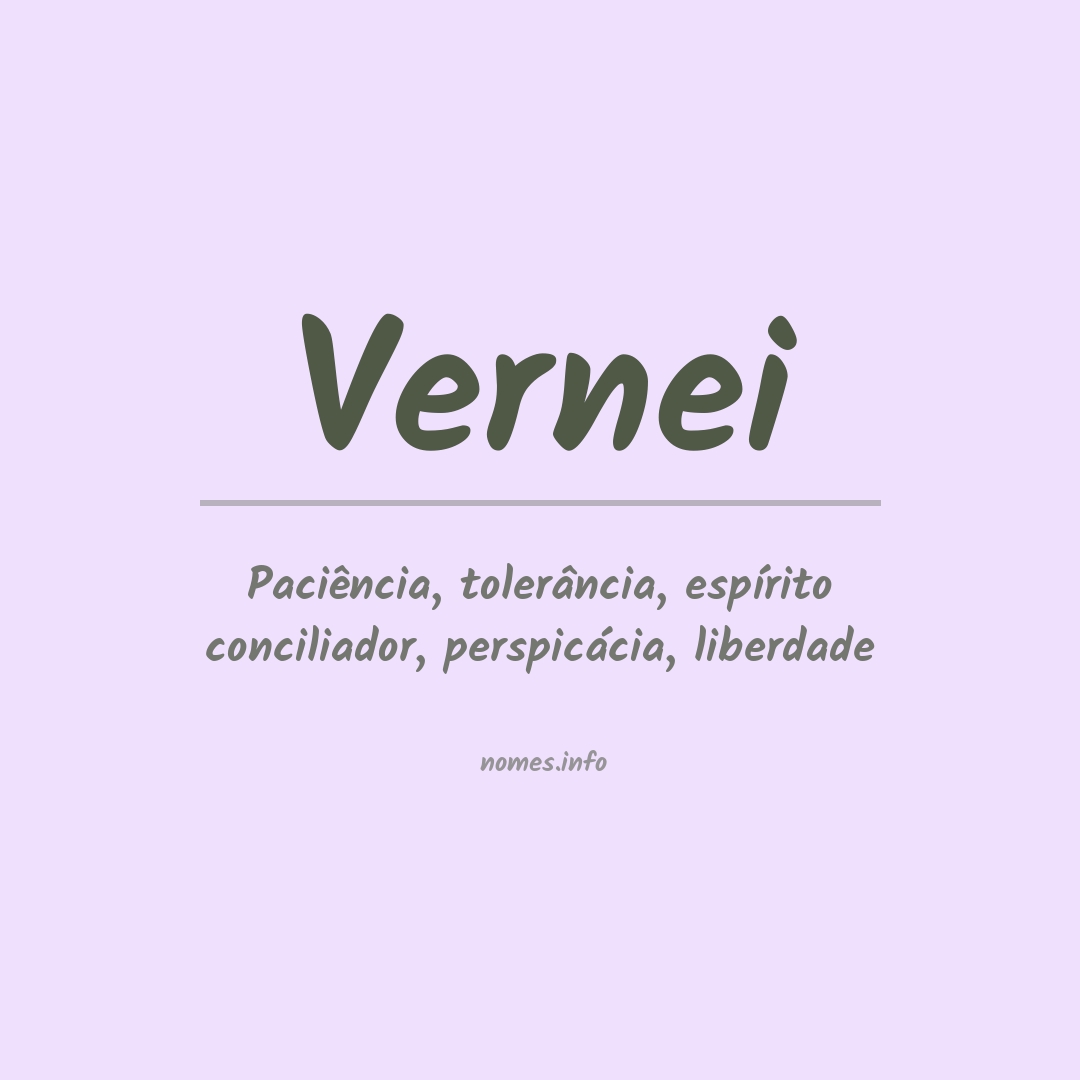 Significado do nome Vernei