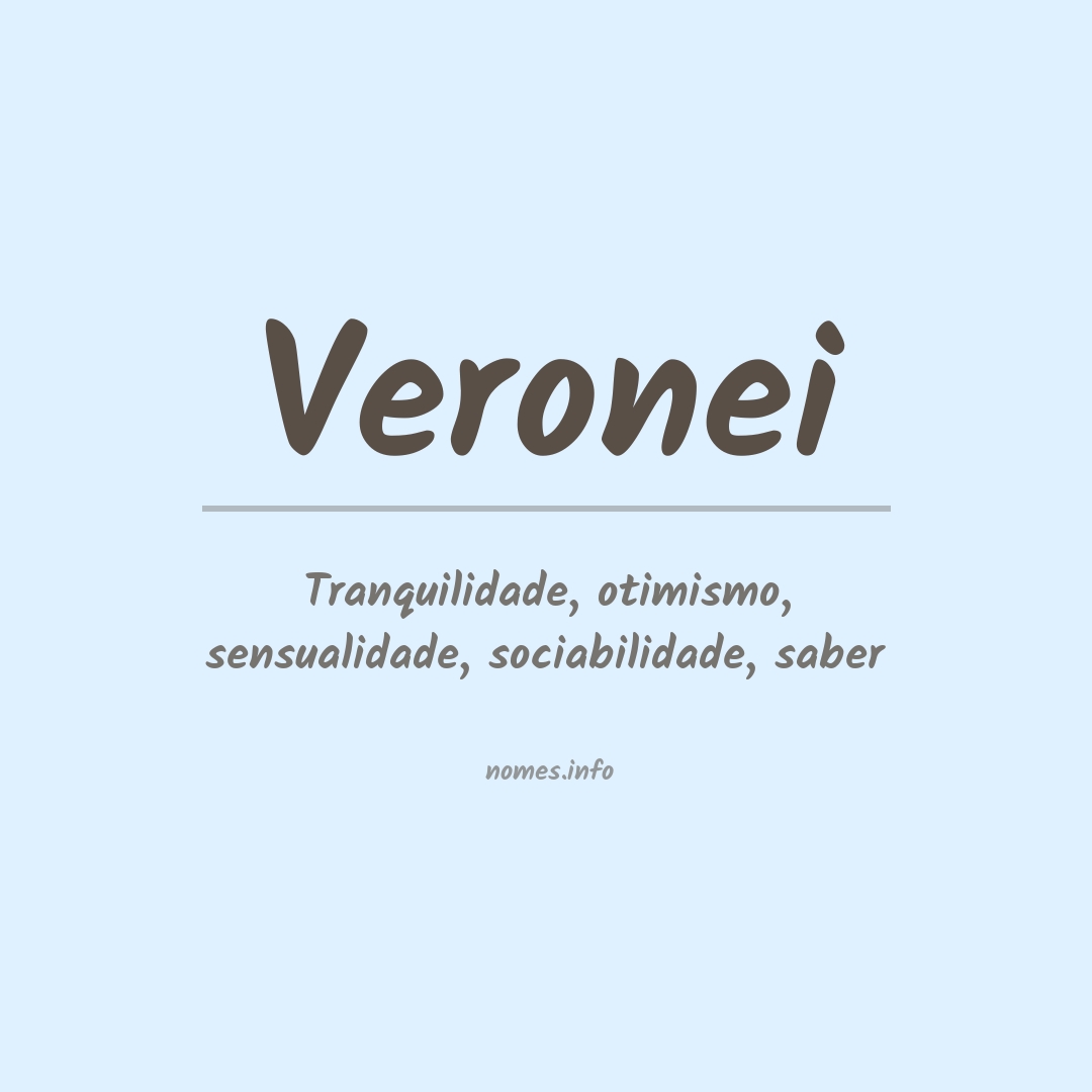 Significado do nome Veronei