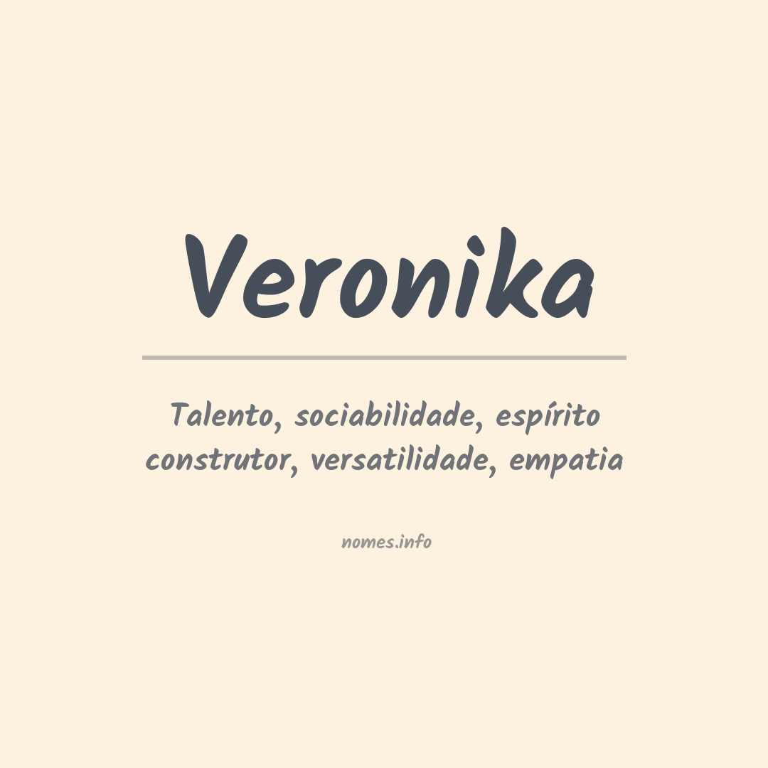 Significado do nome Veronika