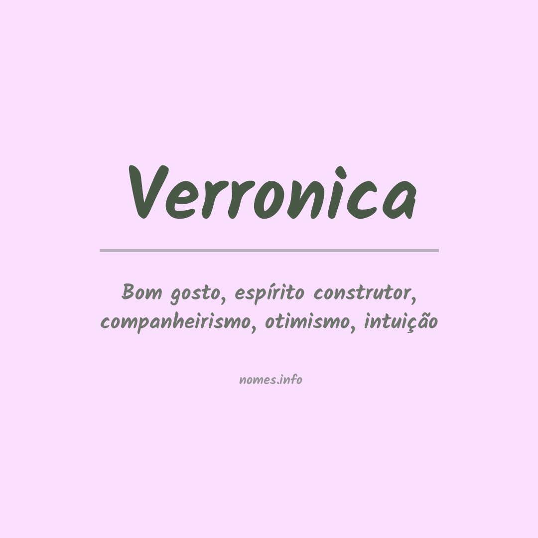 Significado do nome Verronica
