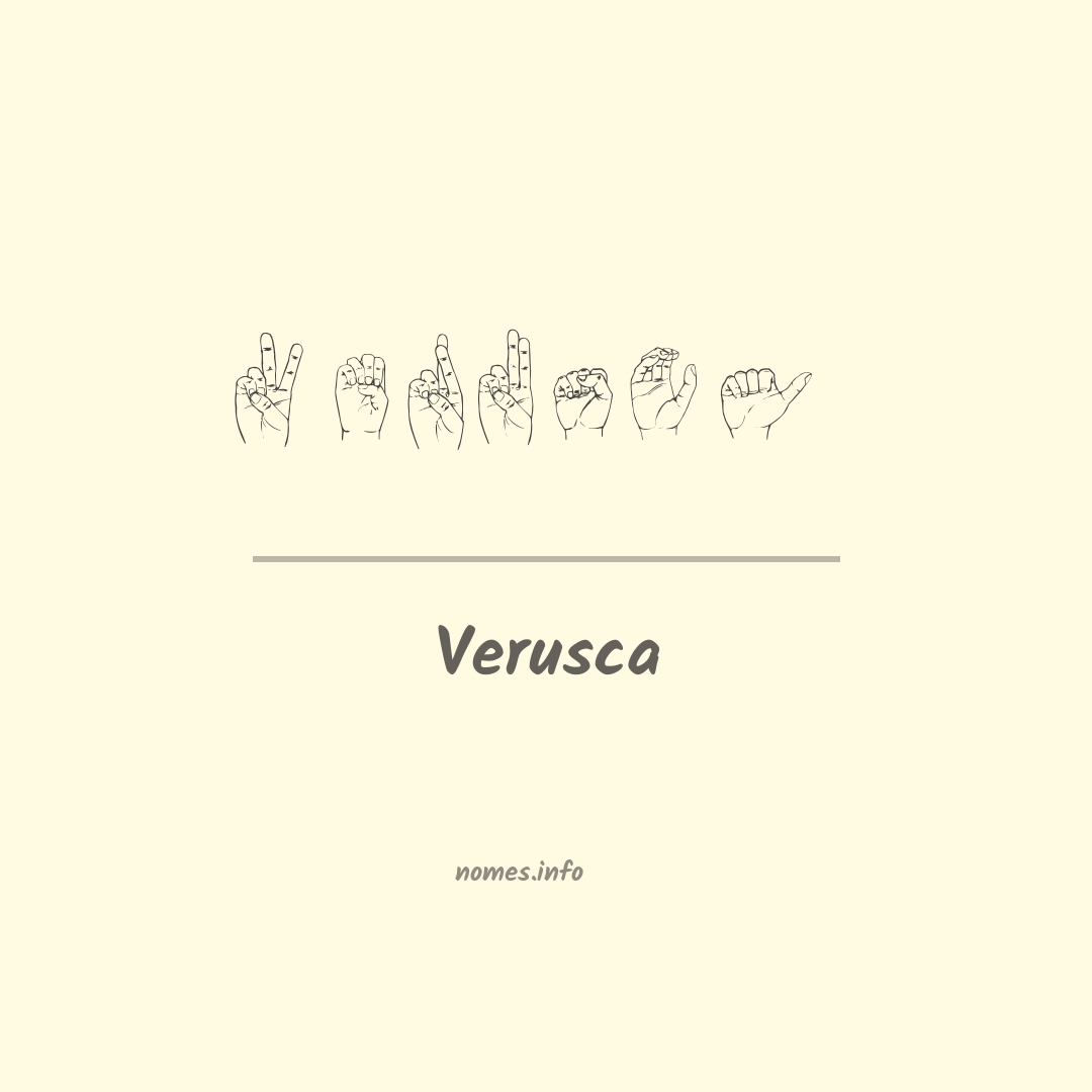 Verusca em Libras