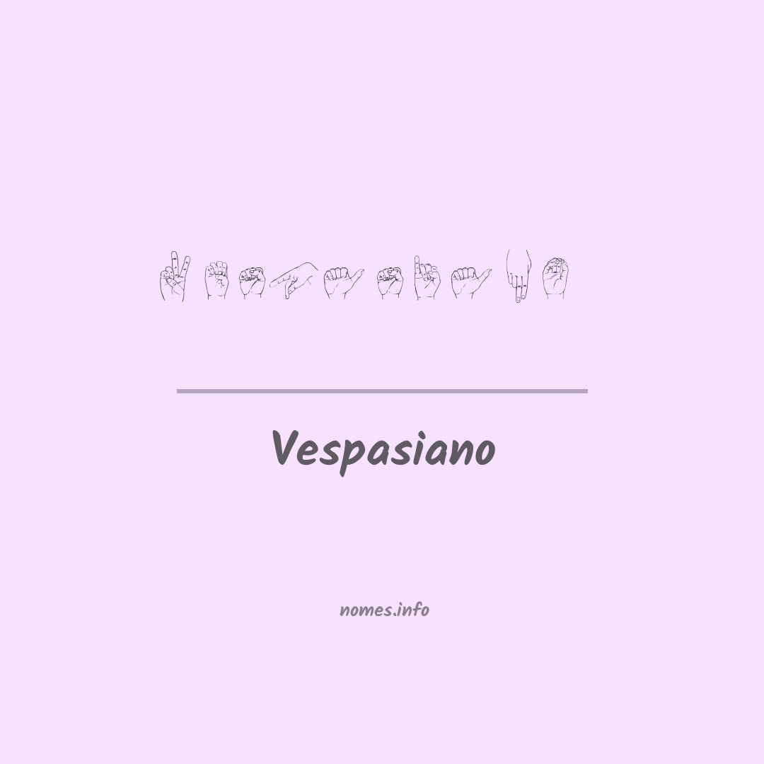 Vespasiano em Libras