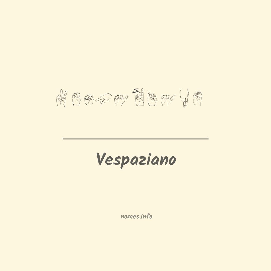 Vespaziano em Libras