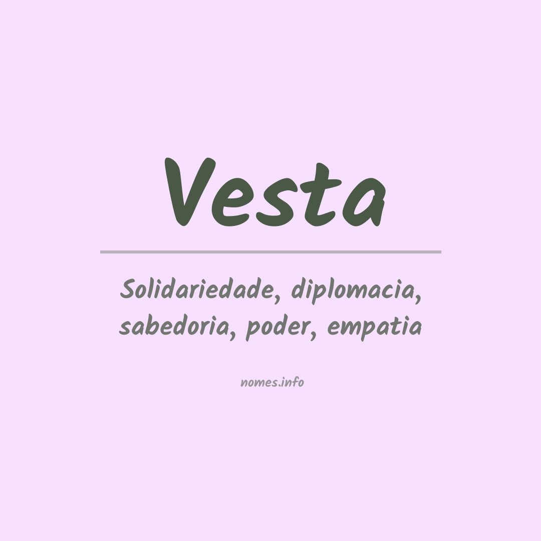 Significado do nome Vesta