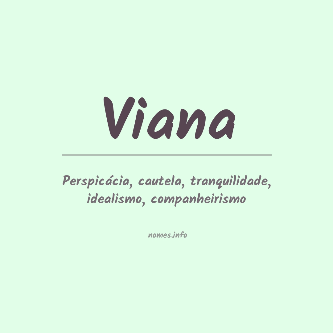Significado do nome Viana
