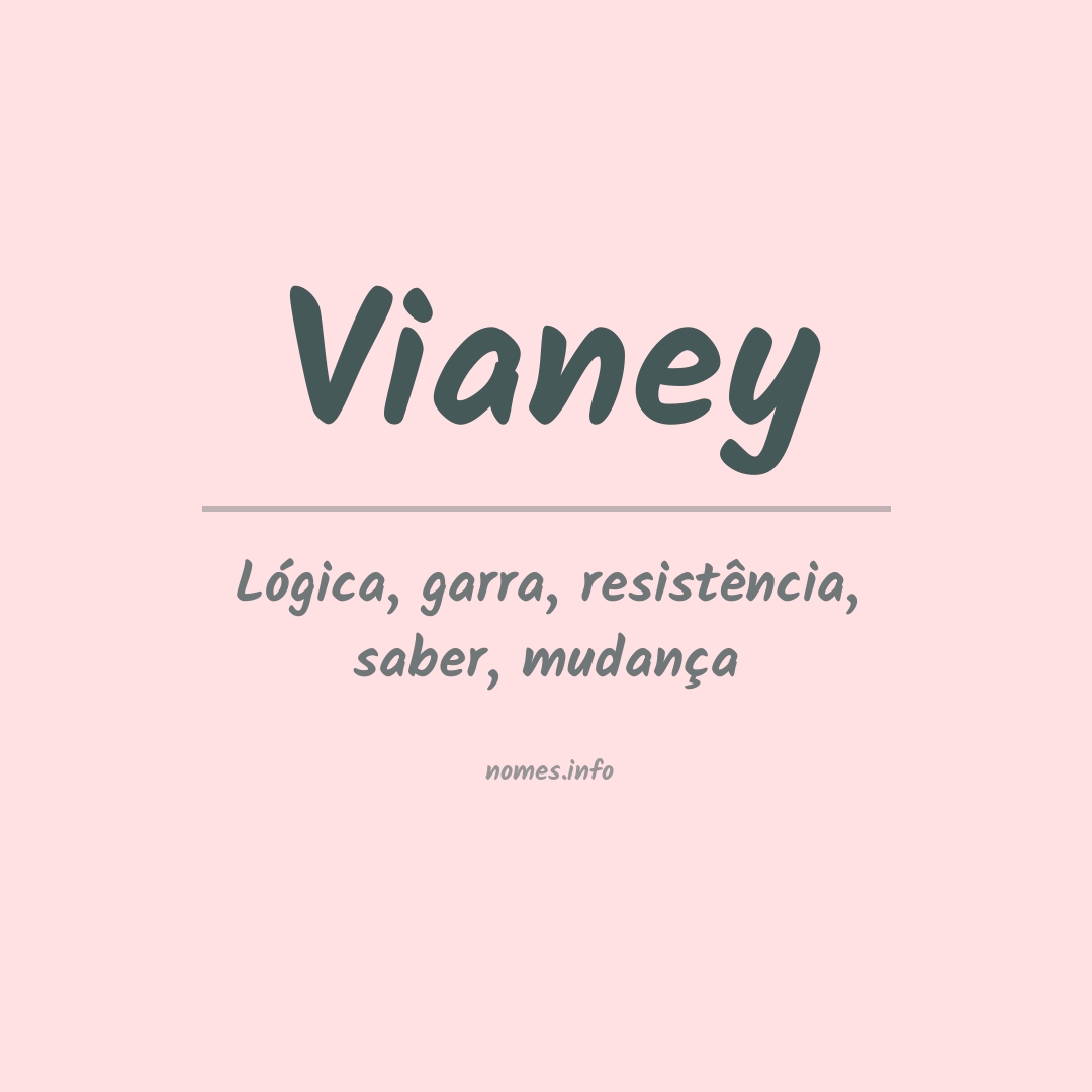 Significado do nome Vianey