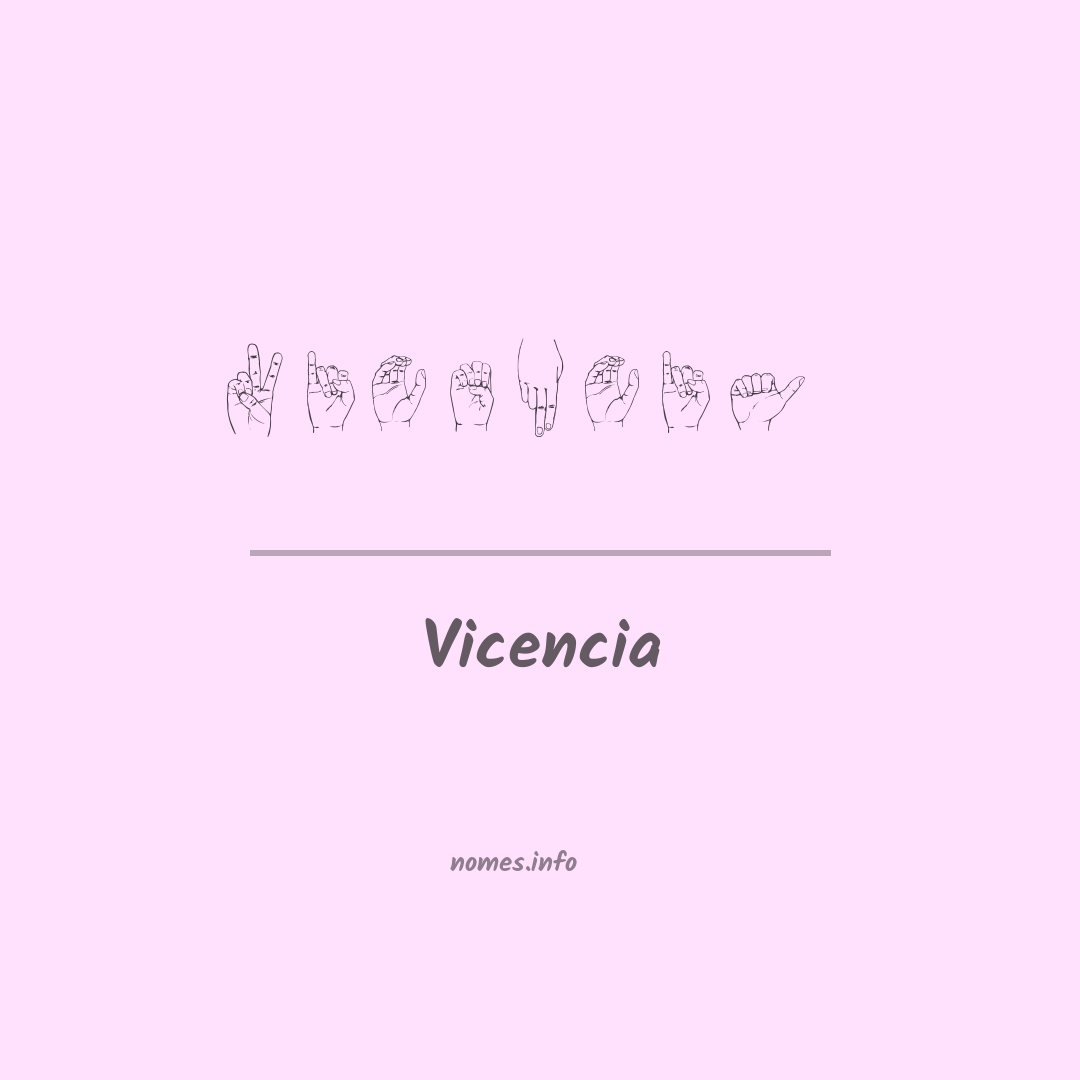 Vicencia em Libras
