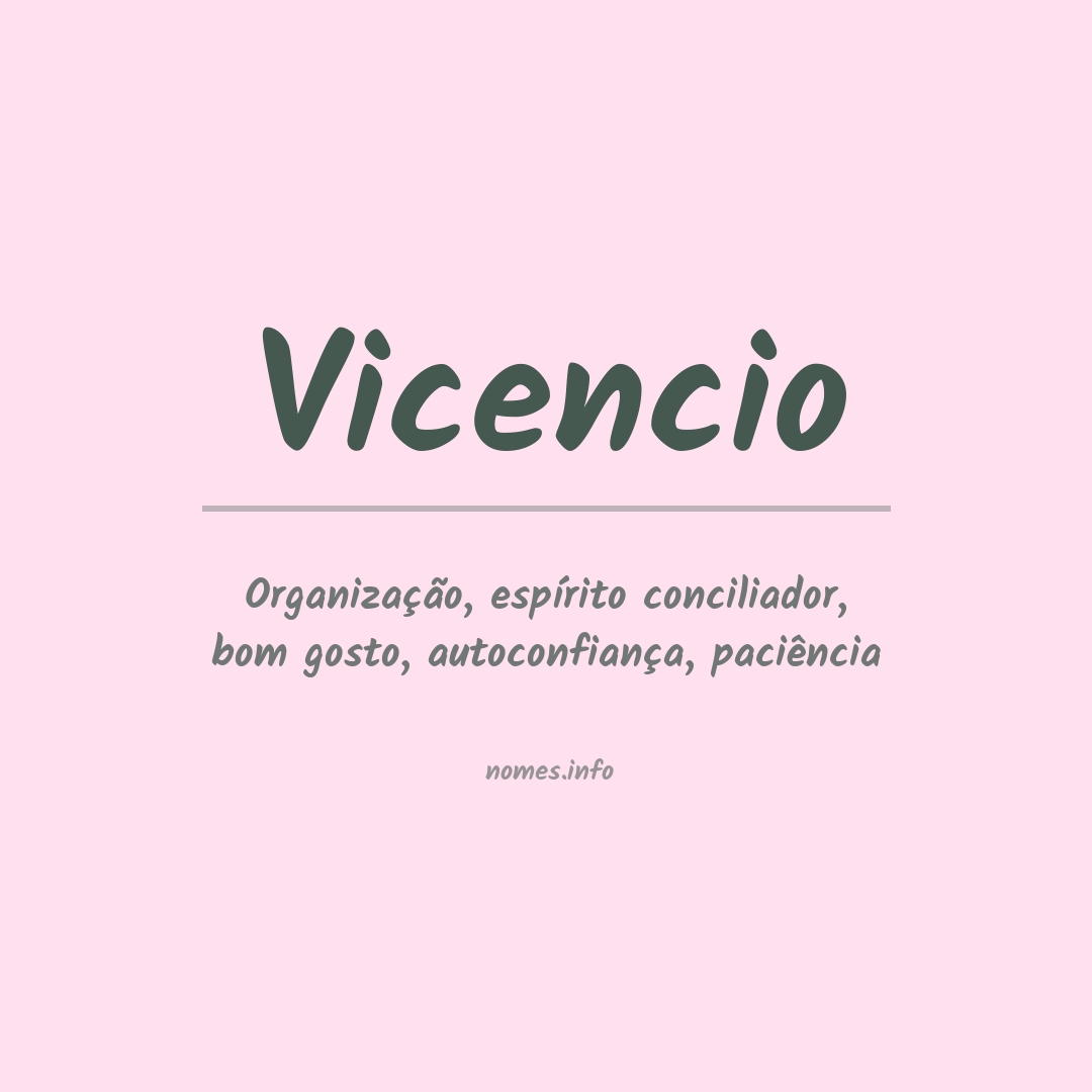 Significado do nome Vicencio