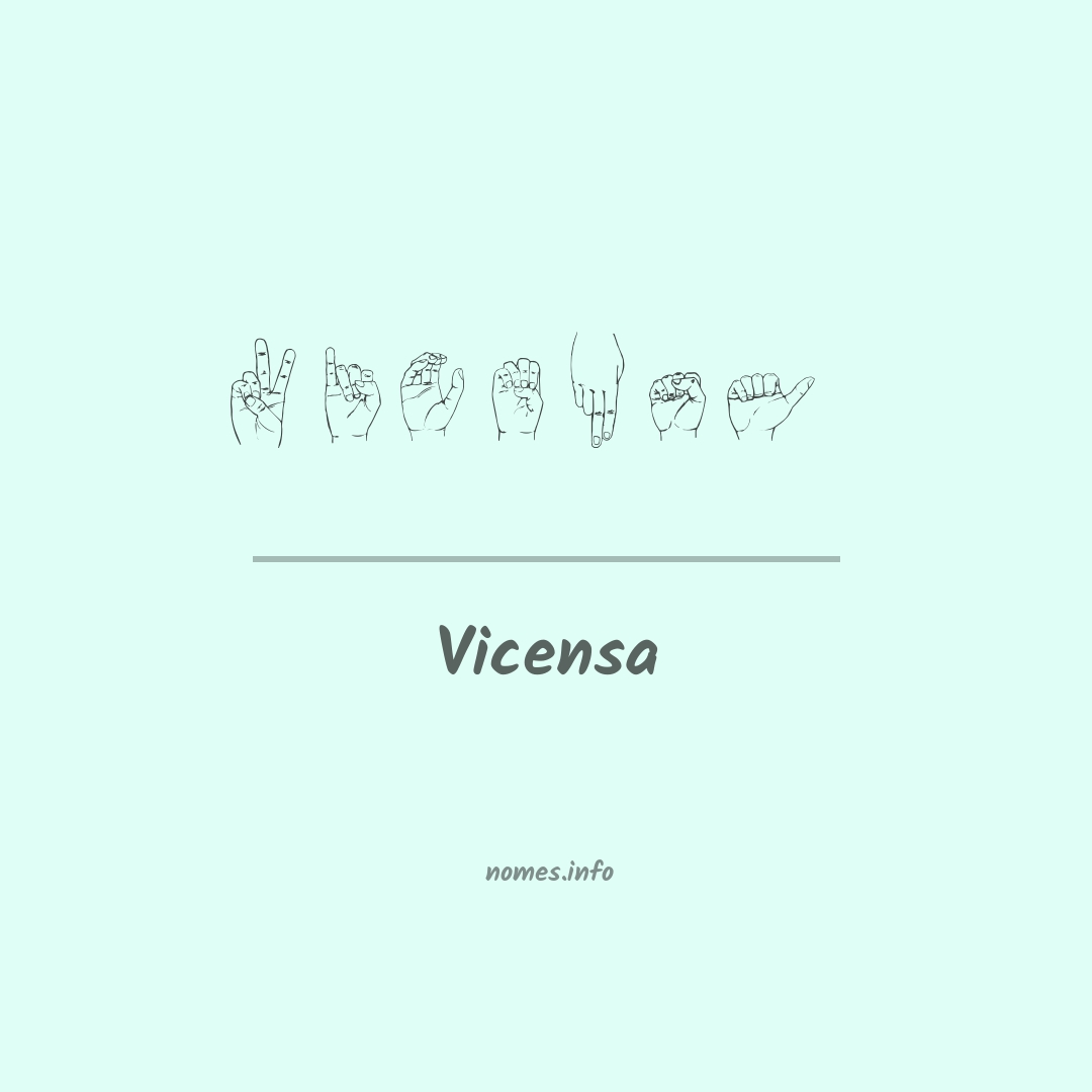 Vicensa em Libras
