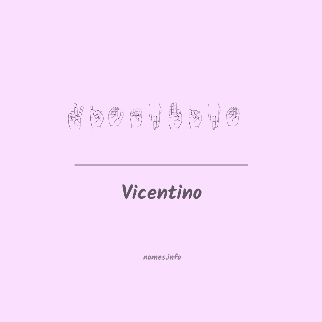 Vicentino em Libras
