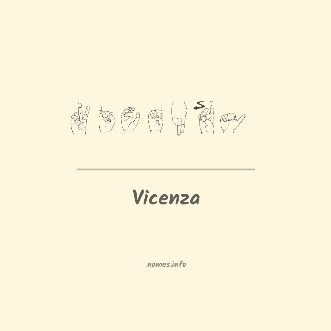 Vicenza em Libras