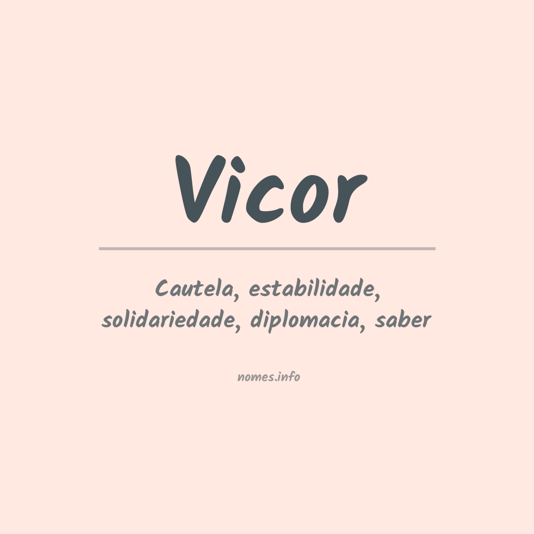 Significado do nome Vicor