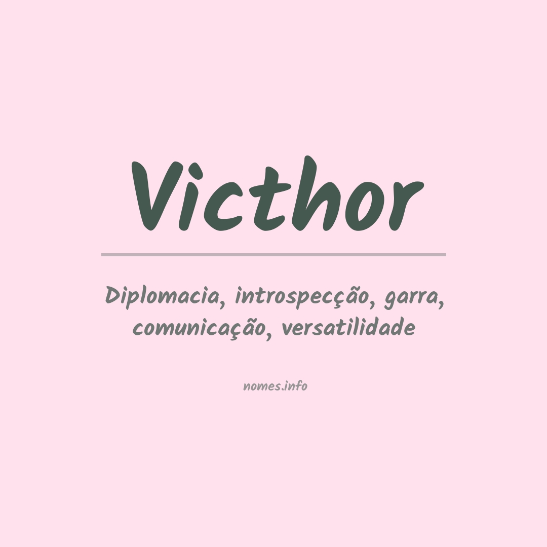 Significado do nome Victhor