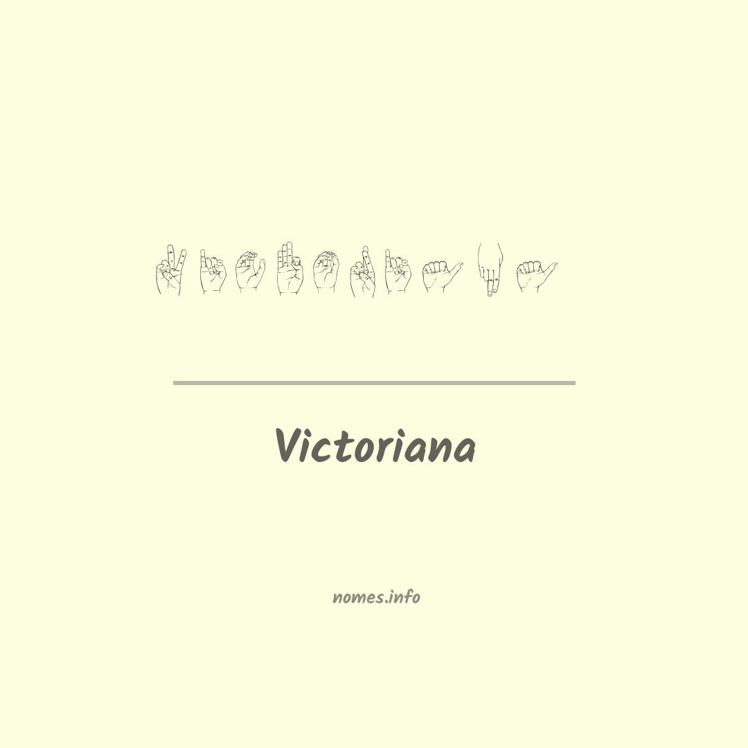 Victoriana em Libras