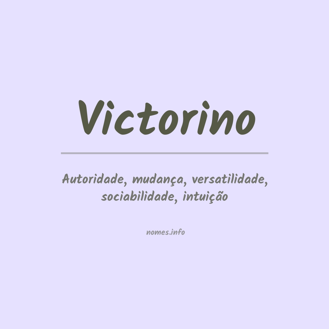 Significado do nome Victorino