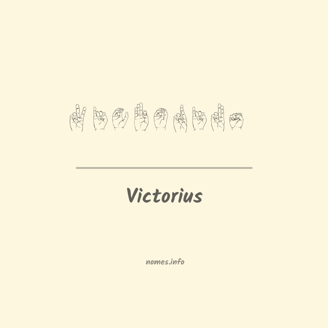 Victorius em Libras