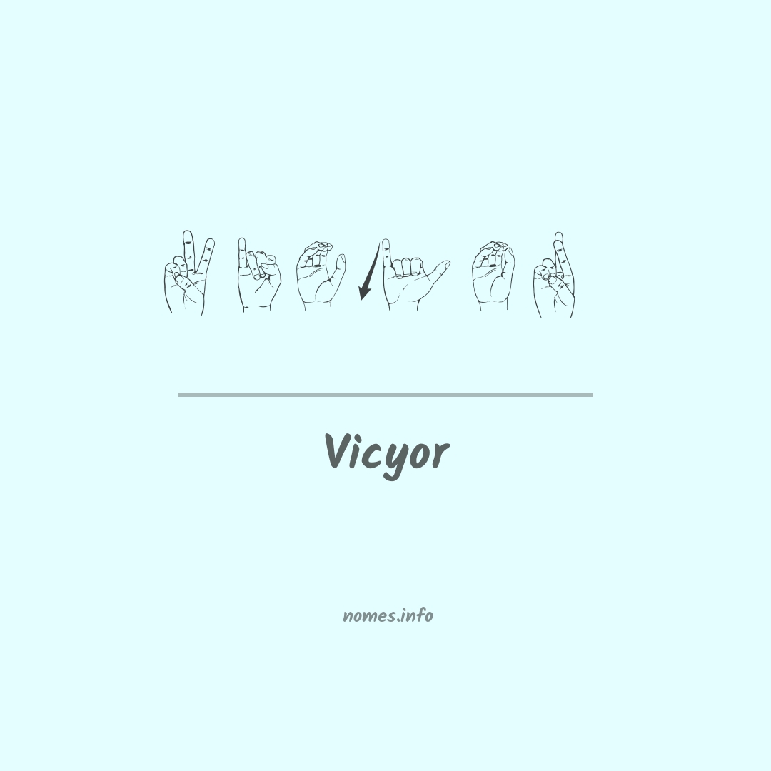Vicyor em Libras