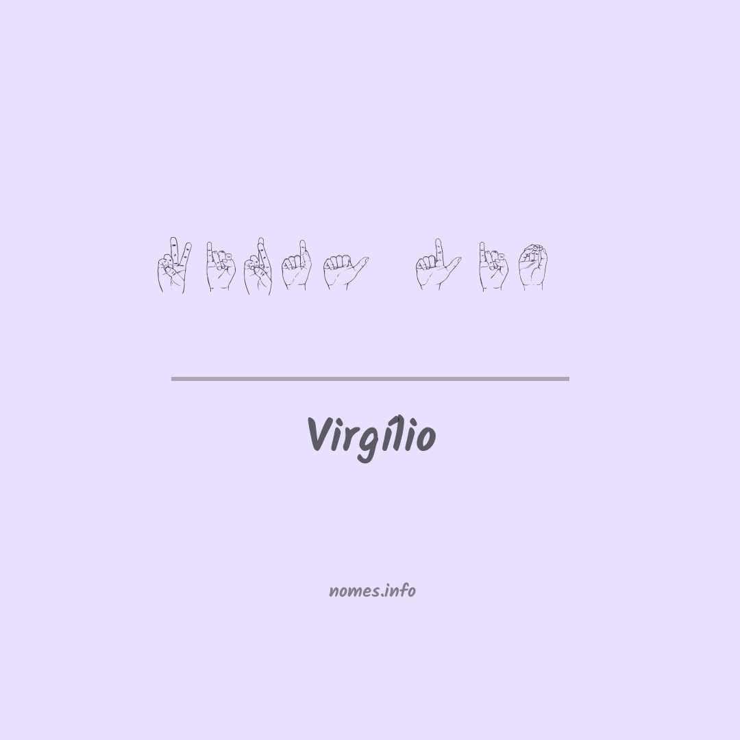 Virgílio em Libras