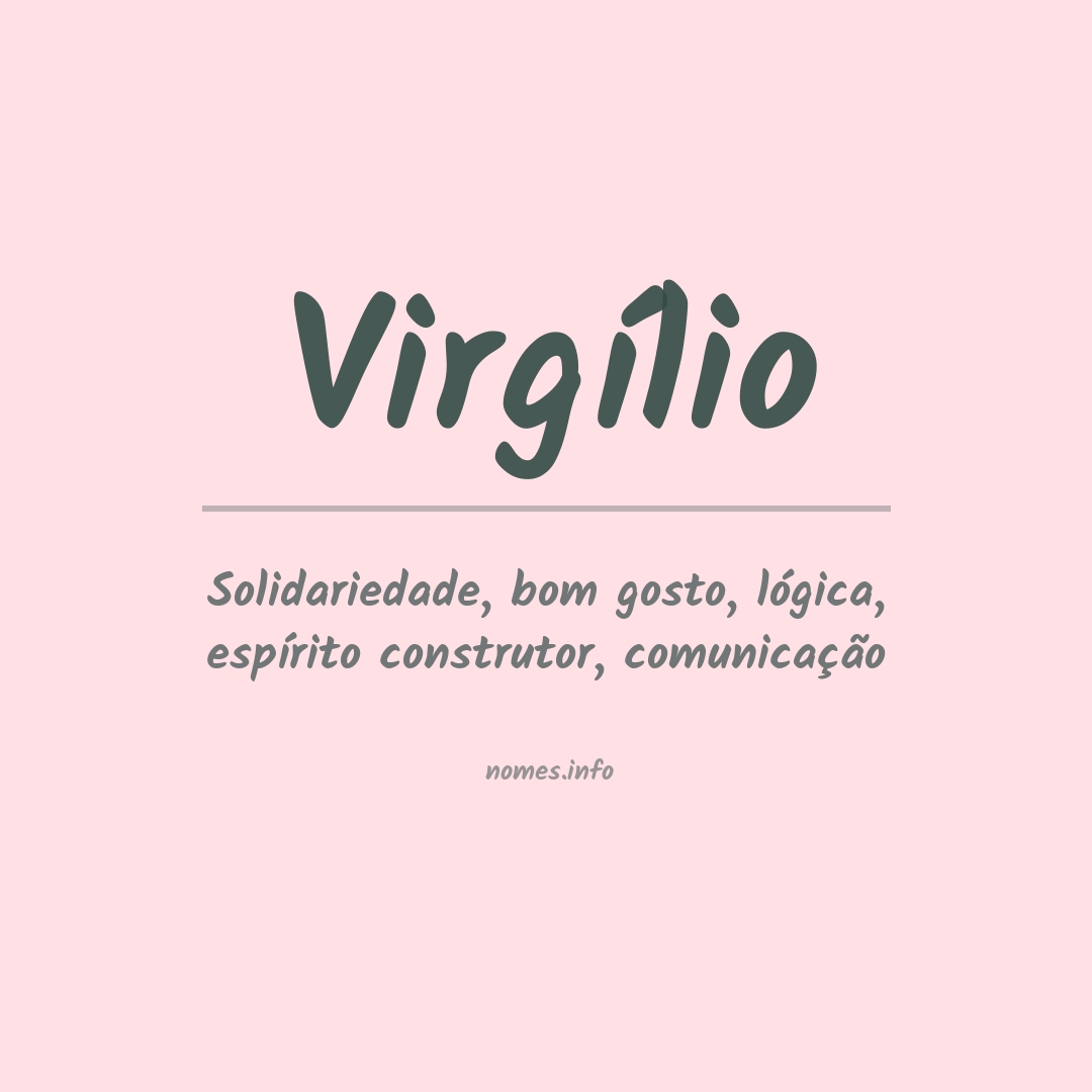 Significado do nome Virgílio