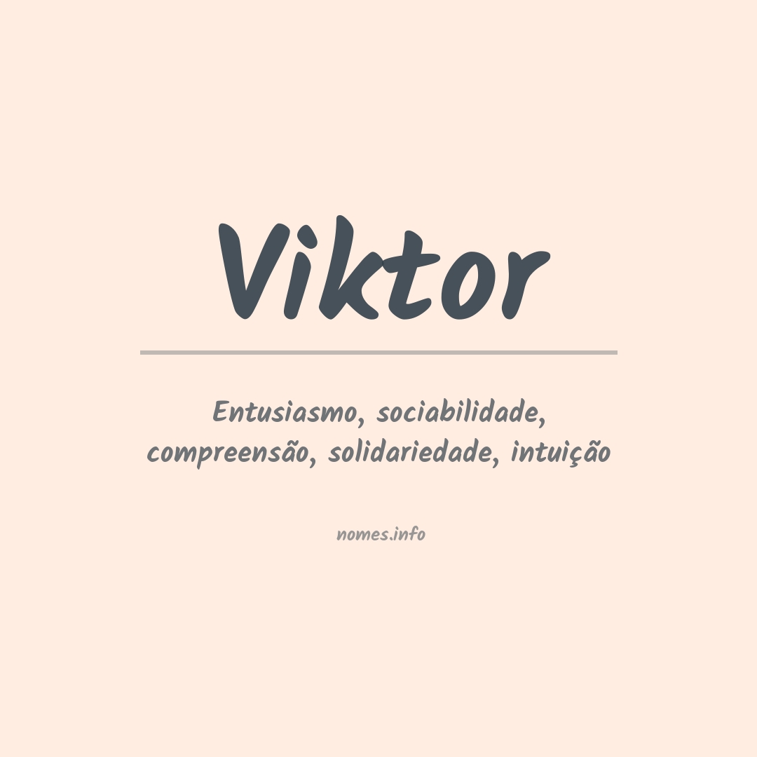 Significado do nome Viktor