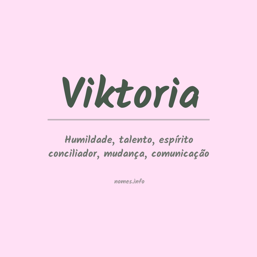 Significado do nome Viktoria