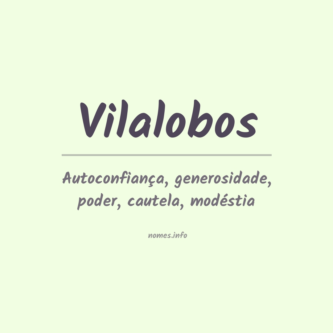 Significado do nome Vilalobos