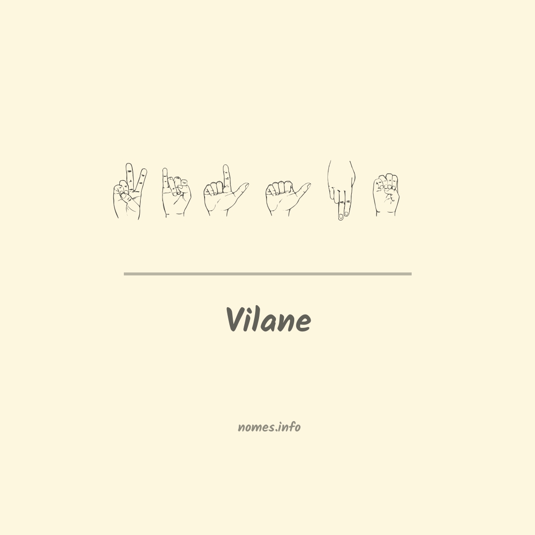 Vilane em Libras