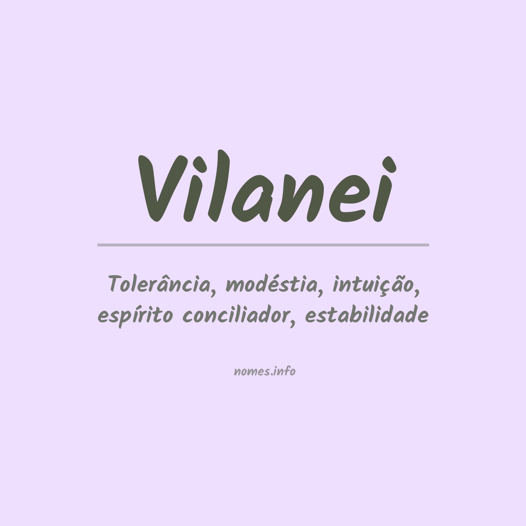 Significado do nome Vilanei