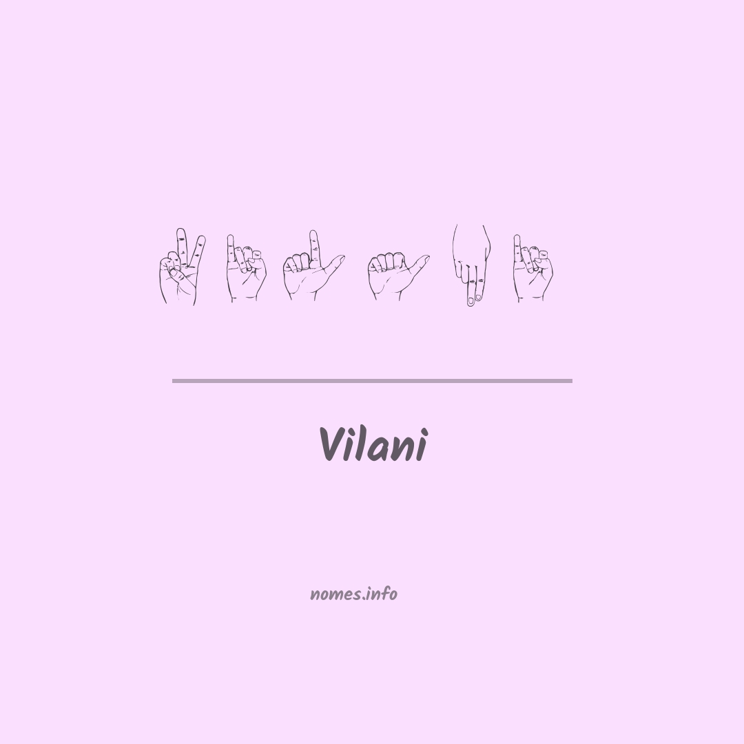 Vilani em Libras