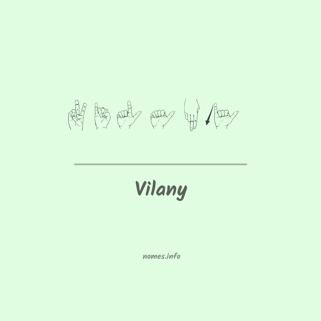 Vilany em Libras