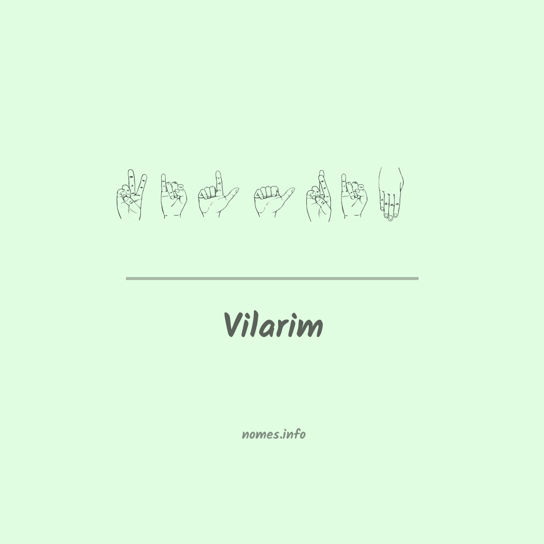 Vilarim em Libras