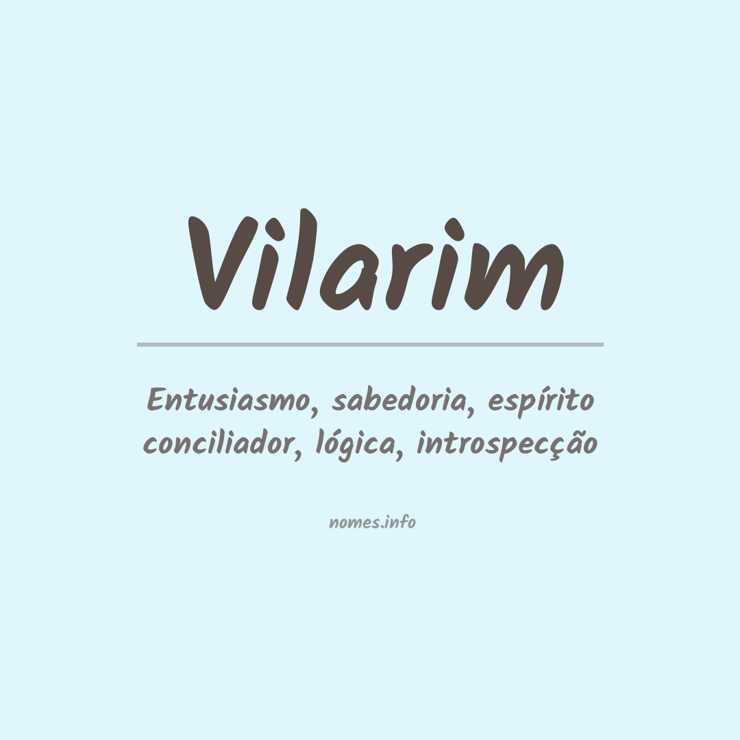 Significado do nome Vilarim