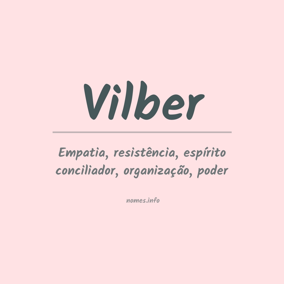 Significado do nome Vilber