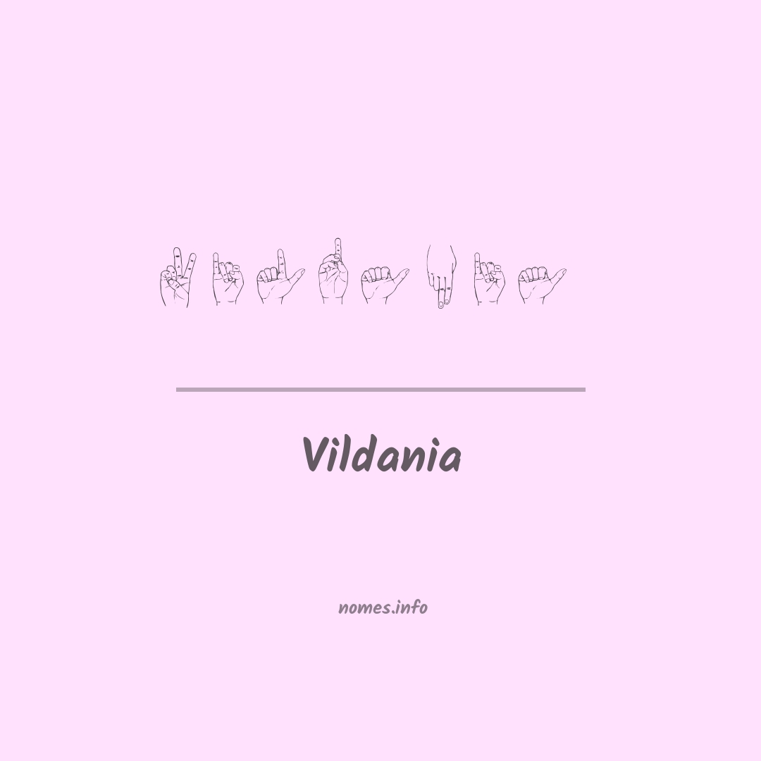 Vildania em Libras
