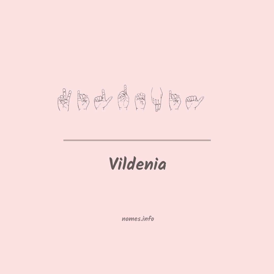 Vildenia em Libras