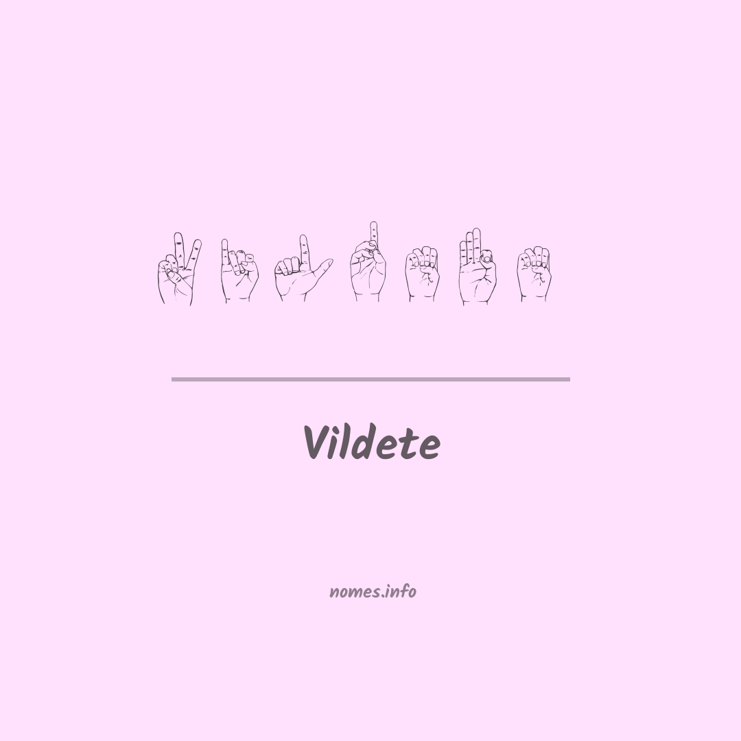 Vildete em Libras