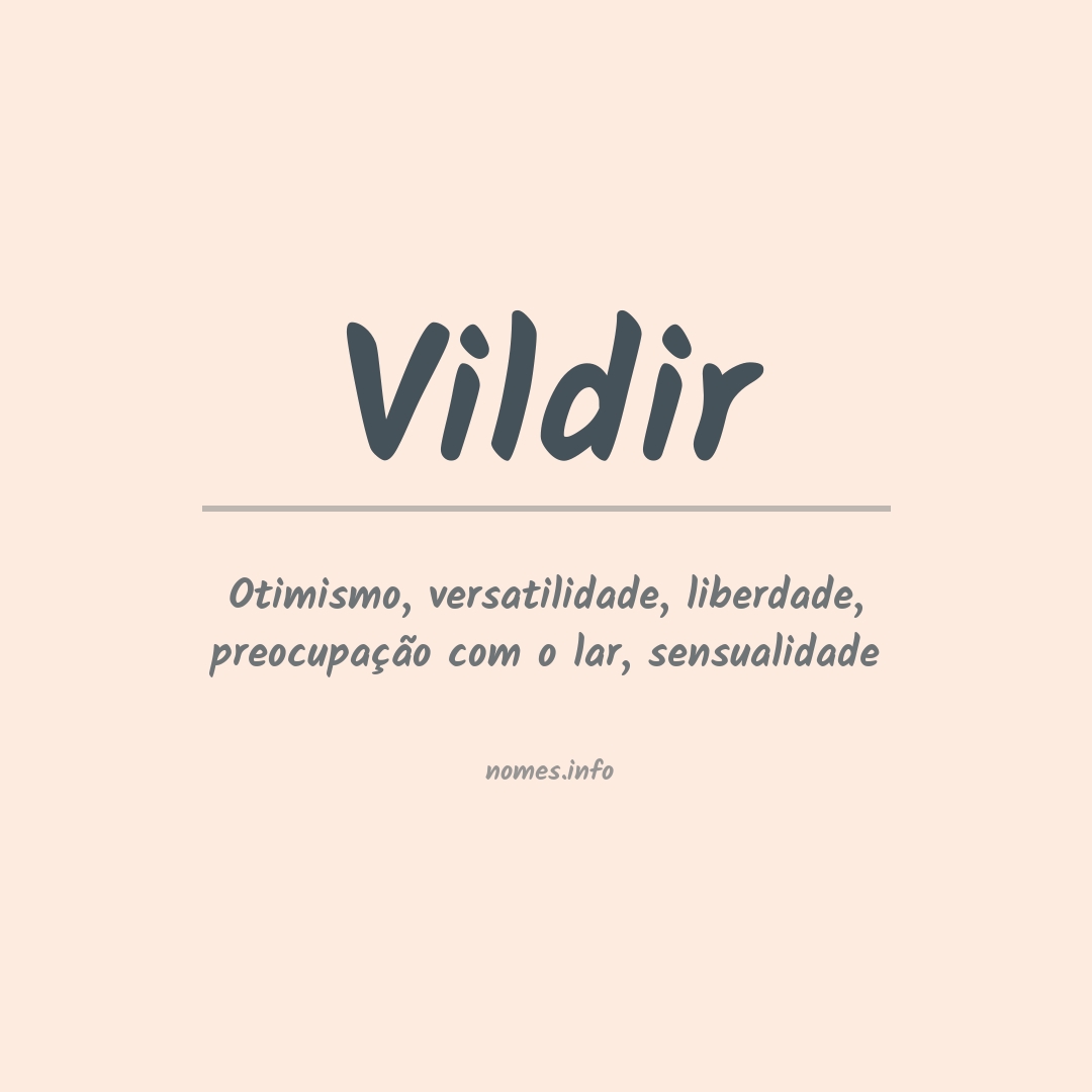 Significado do nome Vildir