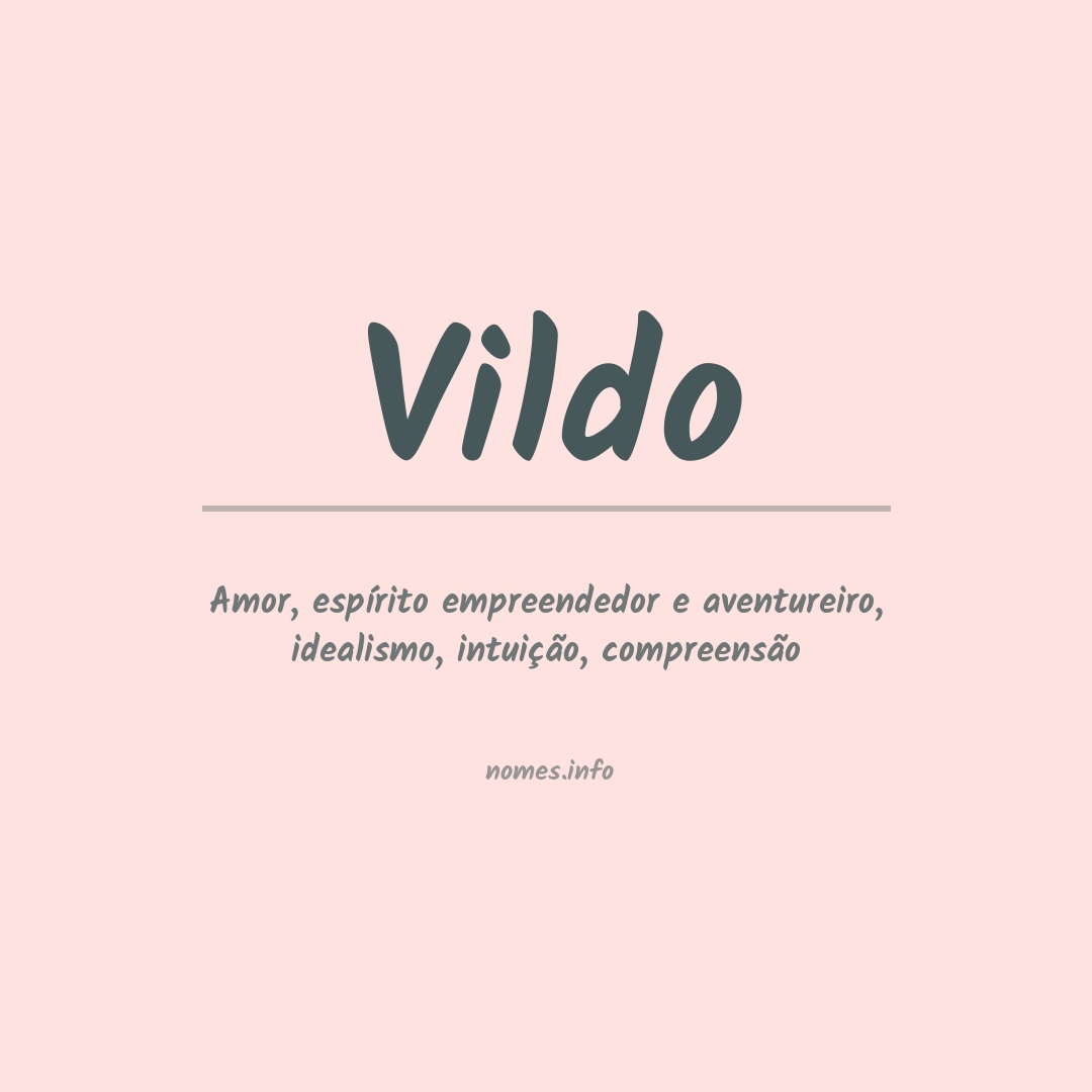 Significado do nome Vildo