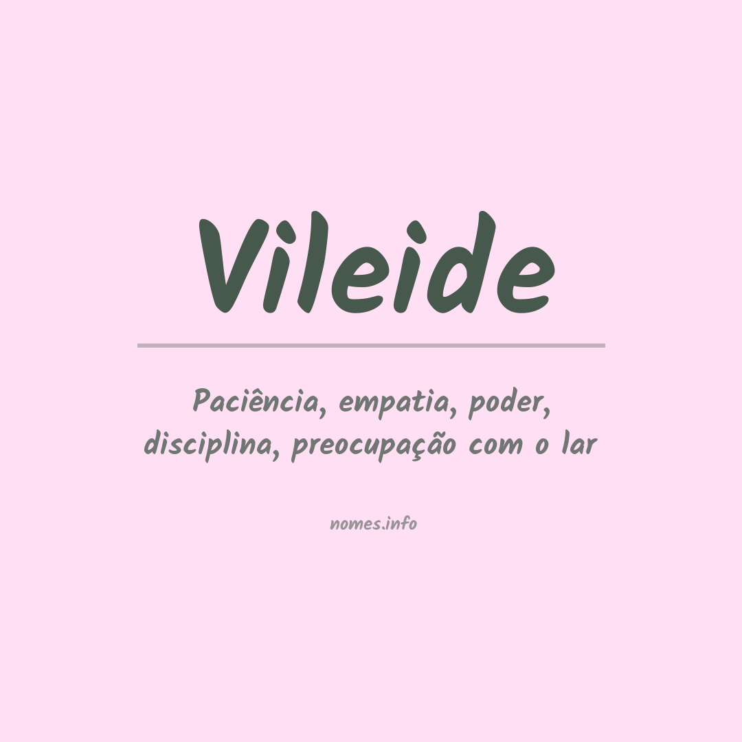 Significado do nome Vileide
