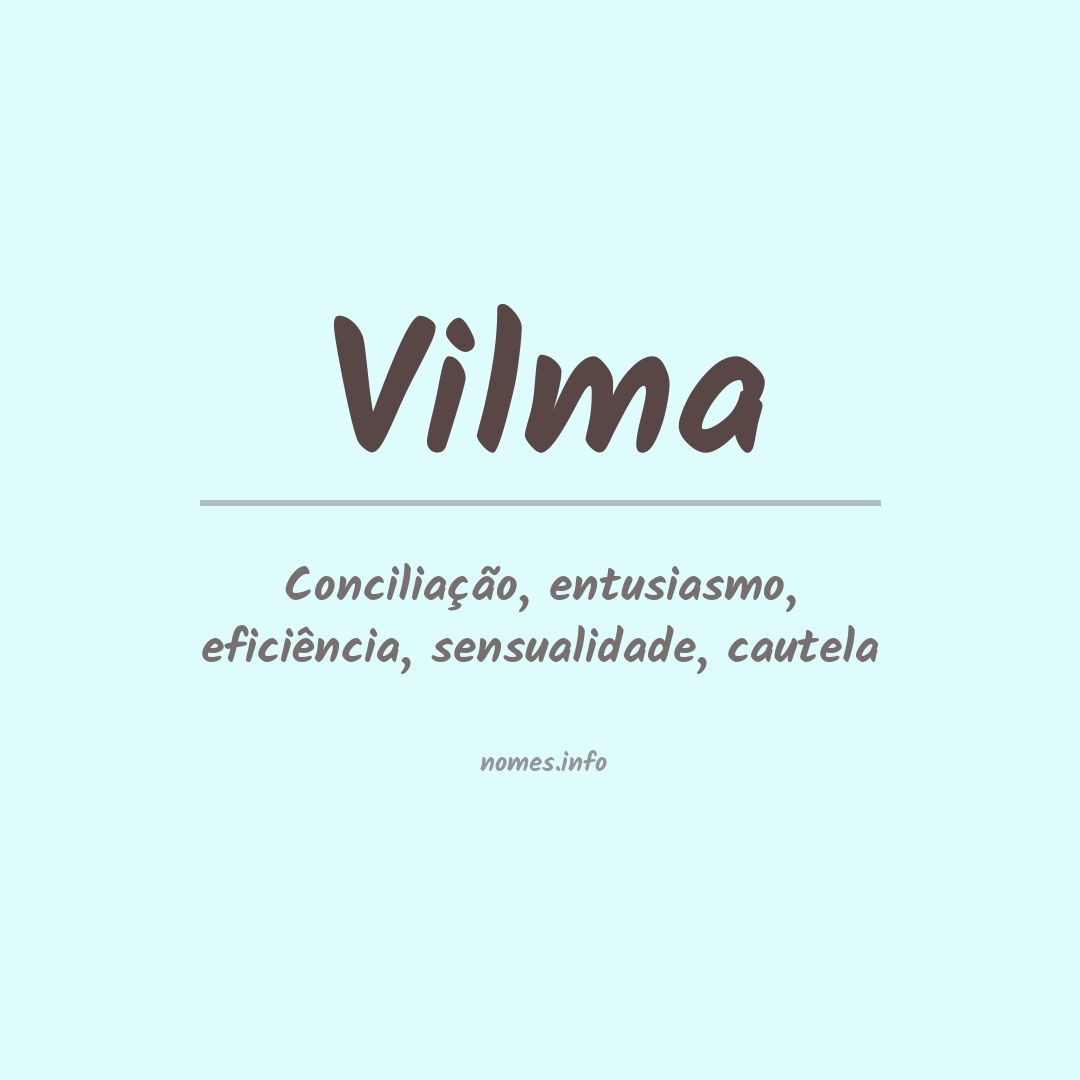 Significado do nome Vilma