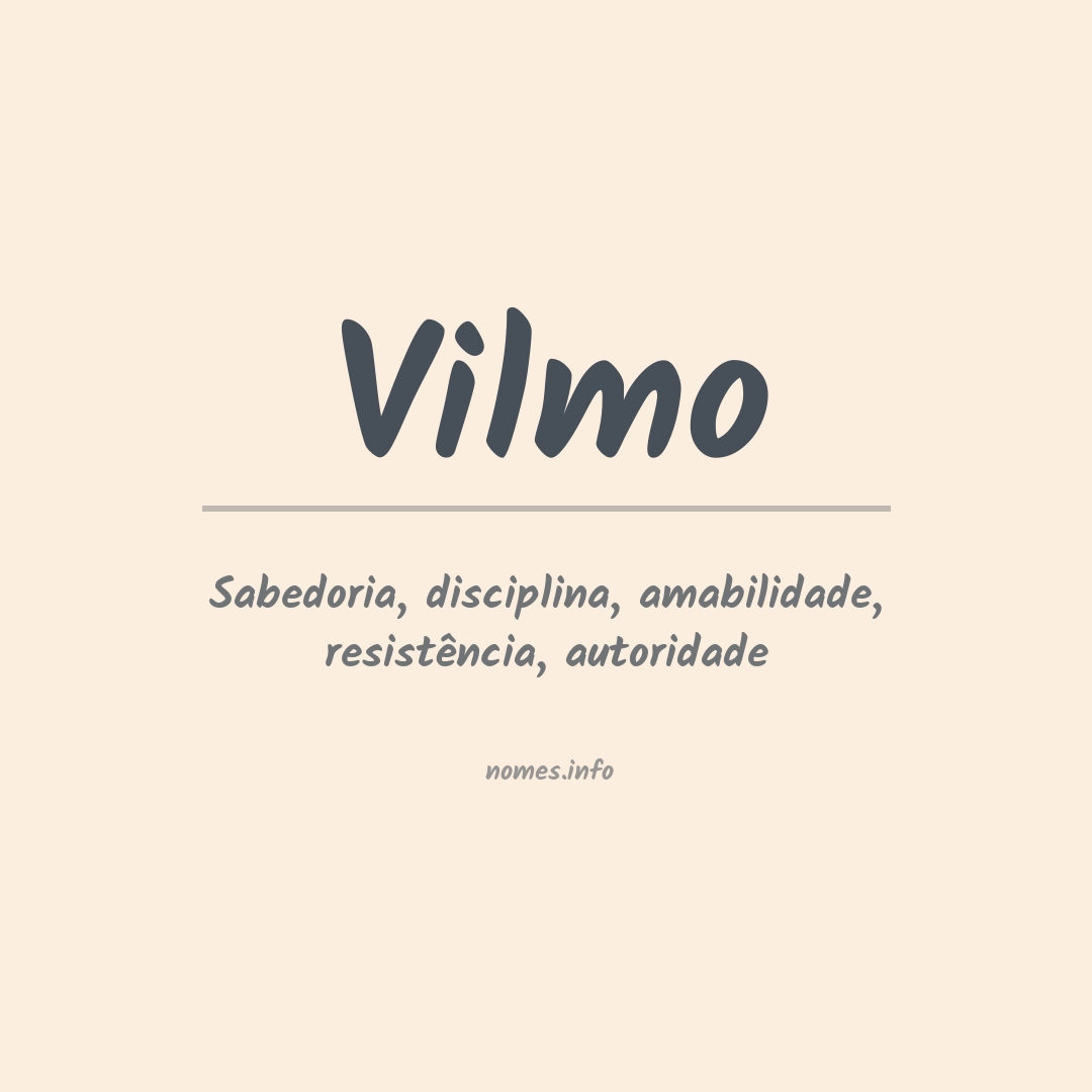 Significado do nome Vilmo