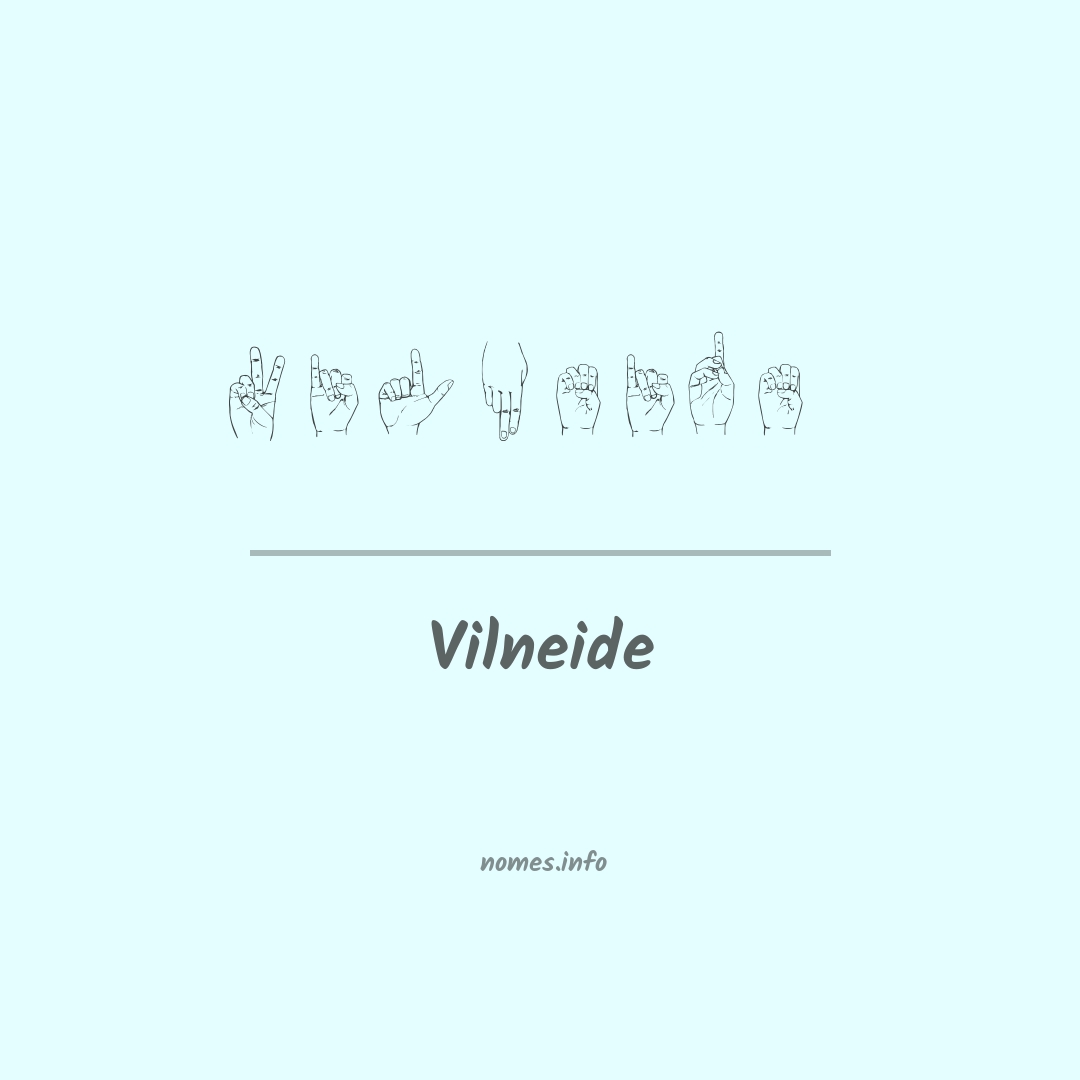 Vilneide em Libras