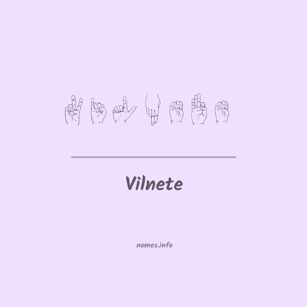 Vilnete em Libras