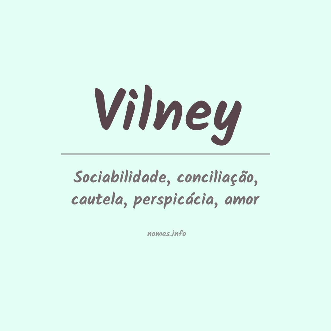 Significado do nome Vilney