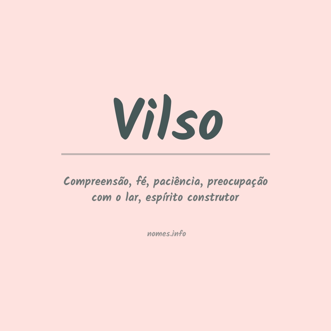 Significado do nome Vilso